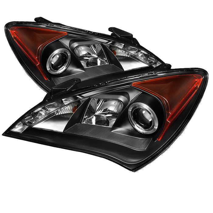 Spyder® 5034250 -  Black Projector LED Halo Head Lights 