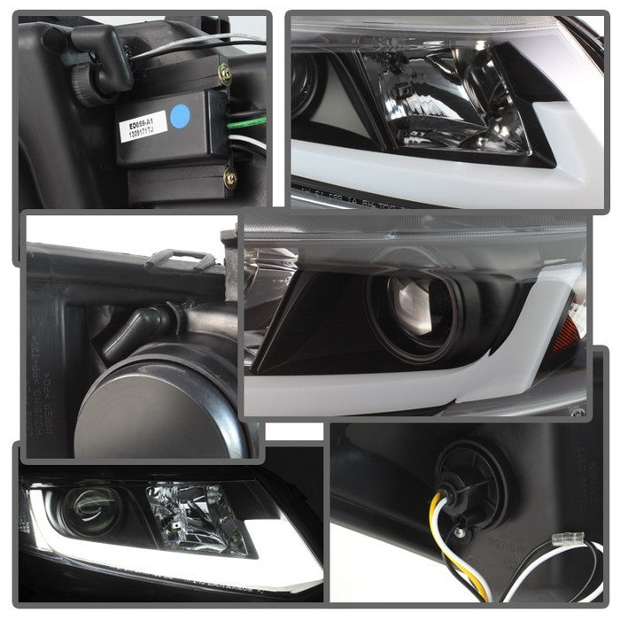 Spyder® 5076519 - Black Projector LED DRL Head Lights 