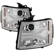 Spyder® 5083616 - Chrome Projector LED DRL Head Lights 