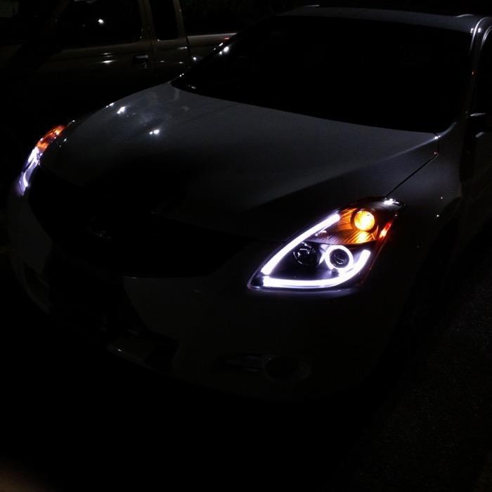 Spyder® 5076830 - Black Projector LED DRL Head Lights 