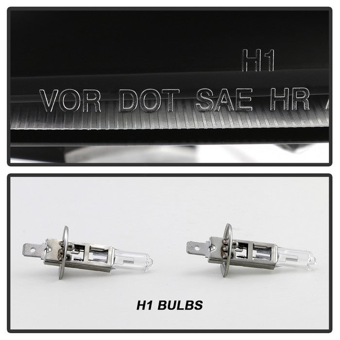 Spyder® 5033864 - Black Projector CCFL Halo Head Lights 