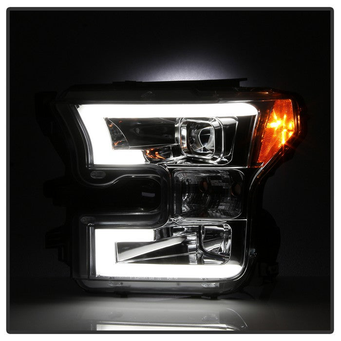Spyder® 5083661 - Chrome Projector LED DRL Head Lights 