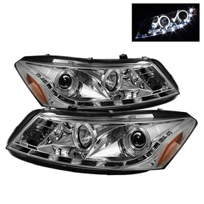 Spyder® 5010674 - Chrome Projector LED Halo Head Light 
