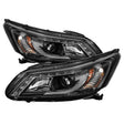 Spyder® 5080530 - Black Projector LED DRL Head Lights 