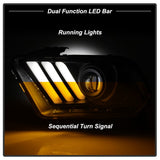 Spyder® 5084569 - Black Projector HID/Xenon Head Lights 