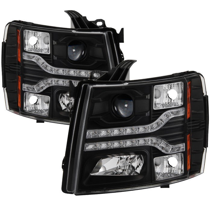 Spyder®  5083524 - Black Projector LED DRL Head Lights 