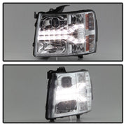 Spyder® 5083586 - Chrome Projector LED DRL Head Lights 