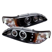 Spyder® 5010421 - Black Projector CCFL Halo Head Lights 