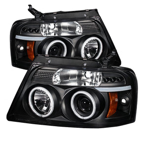 Spyder® 5030085 - Black Projector CCFL Halo Head Lights 