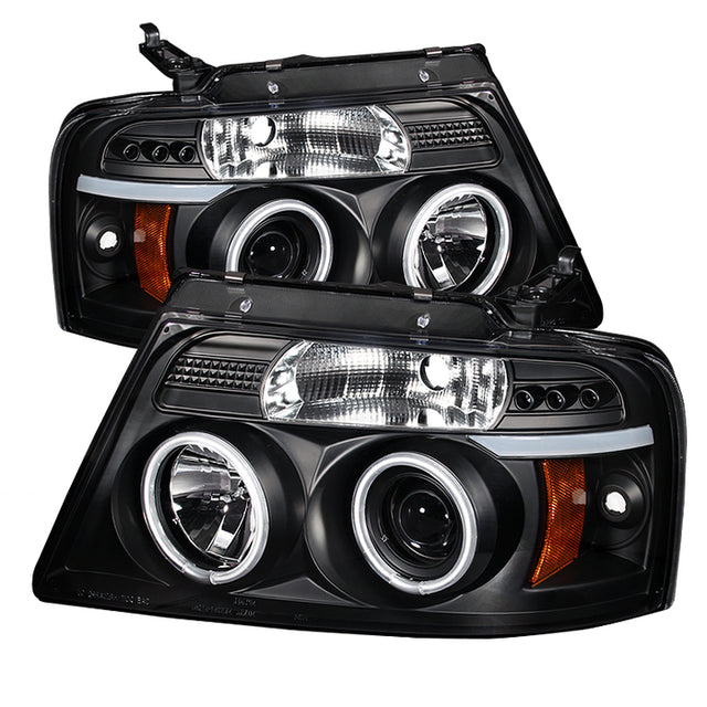 Spyder® 5030085 - Black Projector CCFL Halo Head Lights 