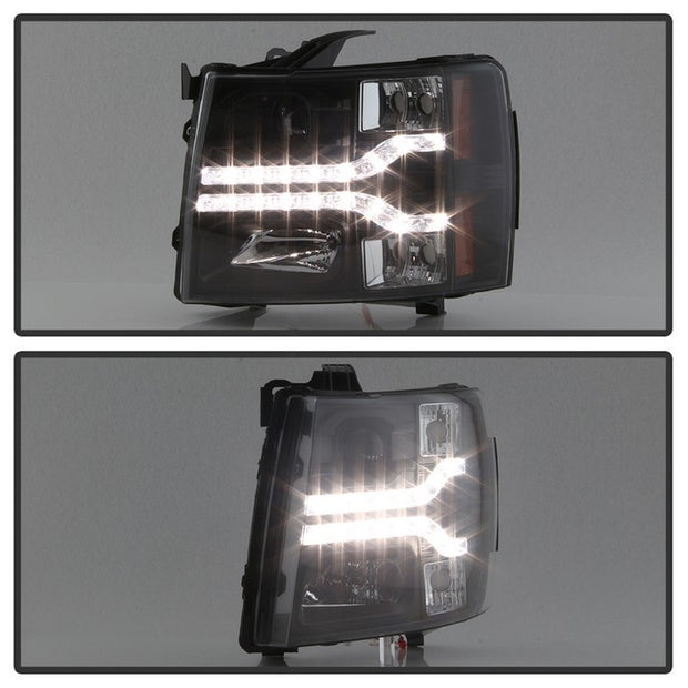 Spyder®  5083524 - Black Projector LED DRL Head Lights 