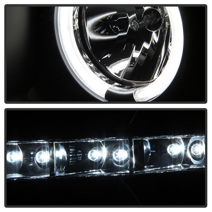 Spyder® 5033864 - Black Projector CCFL Halo Head Lights 