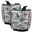 Spyder® 5079480 - Chrome Projector LED DRL Head Lights 