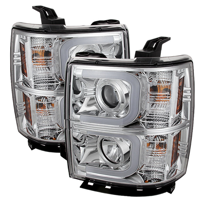 Spyder® 5079480 - Chrome Projector LED DRL Head Lights 