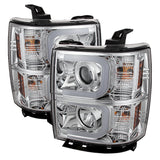Spyder® 5079480 - Chrome Projector LED DRL Head Lights 
