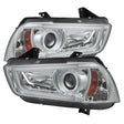 Spyder® 5074218 - Chrome Projector HID/Xenon Head Lights 