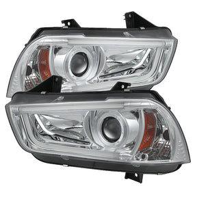 Spyder® 5074218 - Chrome Projector HID/Xenon Head Lights 