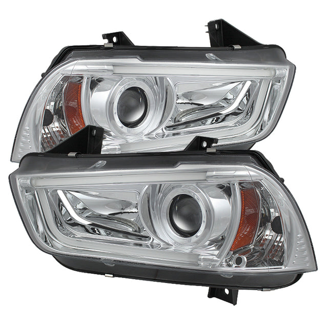 Spyder® 5074218 - Chrome Projector HID/Xenon Head Lights 