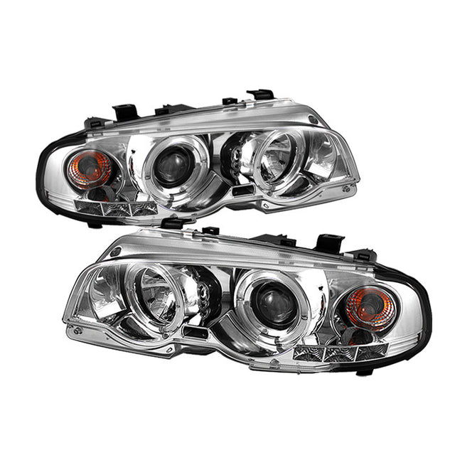 Spyder® 5008930 - Chrome Projector LED Halo Headlights 
