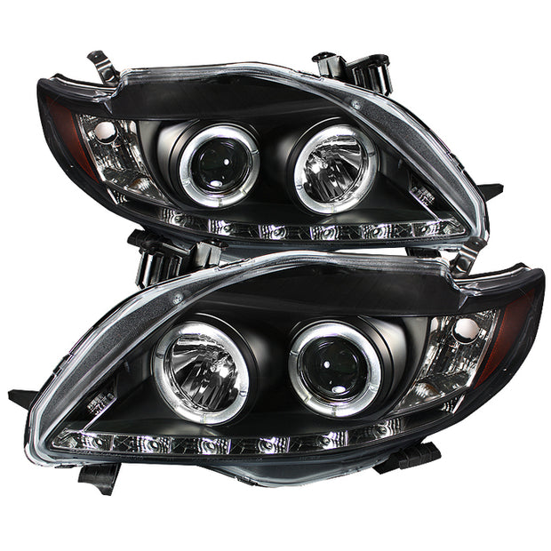 Spyder®  5032515 - Black Projector LED Halo Head Lights 