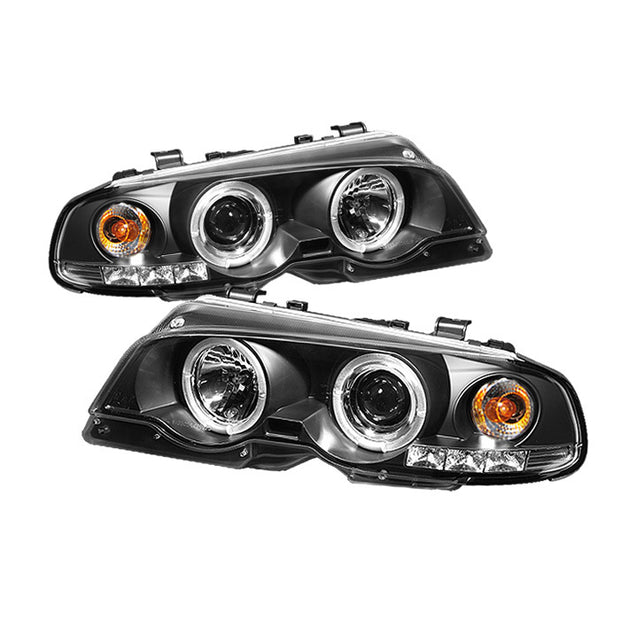 Spyder® 5008923 - Black Projector LED Halo Head Lights 