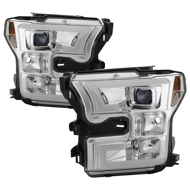Spyder® 5083661 - Chrome Projector LED DRL Head Lights 