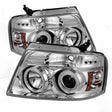 Spyder® 5030092 - Chrome Projector CCFL Halo Head Lights 