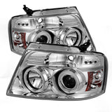 Spyder® 5030092 - Chrome Projector CCFL Halo Head Lights 