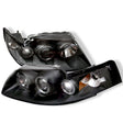 Spyder®  5010445 - Black Projector LED Halo Head Lights 