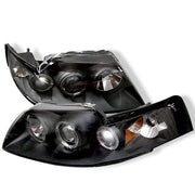 Spyder®  5010445 - Black Projector LED Halo Head Lights 