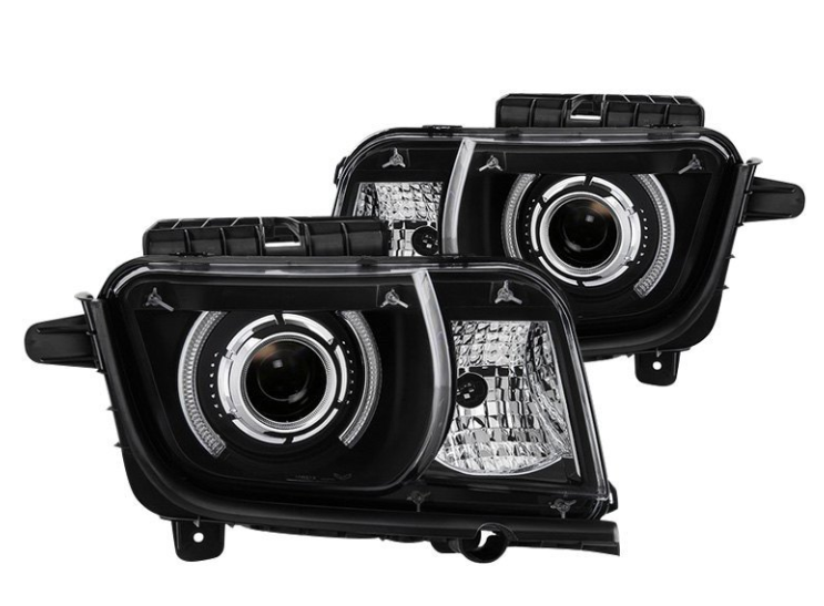 Spyder® PRO-JH-CCAM10-LED-BK - Black LED Halo Projector Headlights 