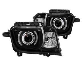 Spyder® PRO-JH-CCAM10-LED-BK - Black LED Halo Projector Headlights 