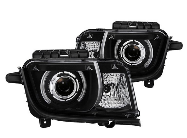 Spyder® PRO-JH-CCAM10-LED-BK - Black LED Halo Projector Headlights 