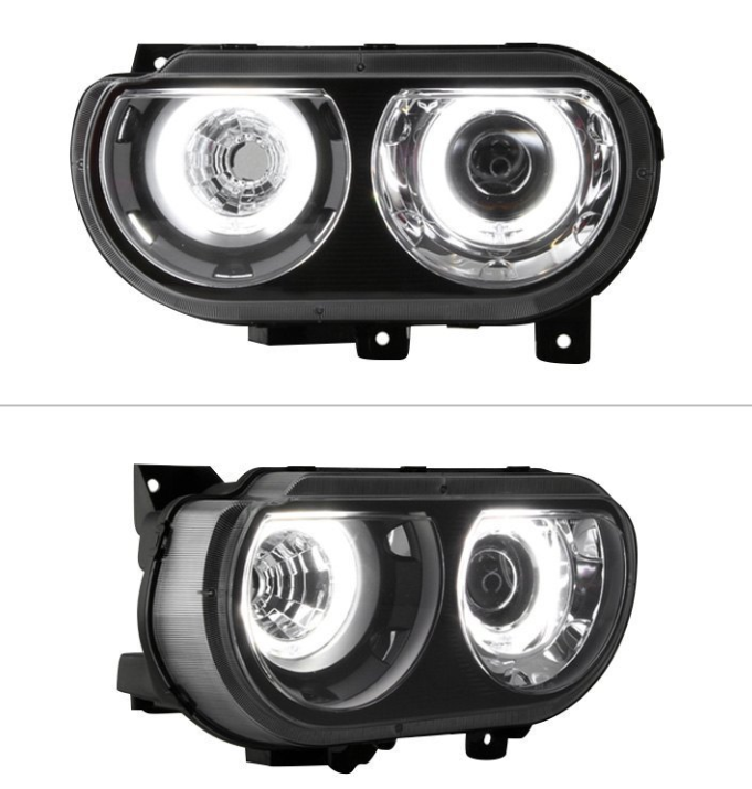 Spyder® PRO-JH-DCHAL08-CCFL-BK - Black CCFL Halo Projector Headlights 
