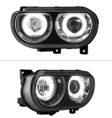 Spyder® PRO-JH-DCHAL08-CCFL-BK - Black CCFL Halo Projector Headlights 