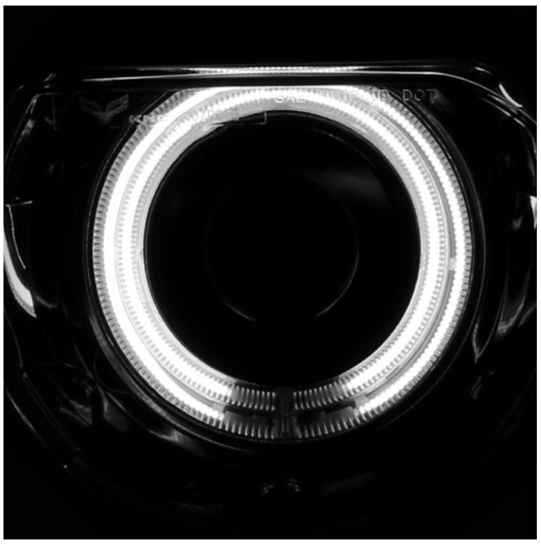 Spyder® PRO-JH-DCHAL08-CCFL-BK - Black CCFL Halo Projector Headlights 