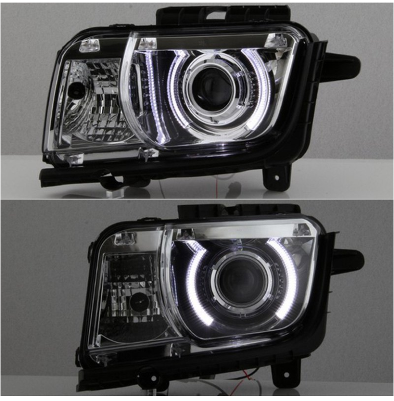 Spyder® PRO-JH-CCAM10-LED-C - Chrome LED Halo Projector Headlights 