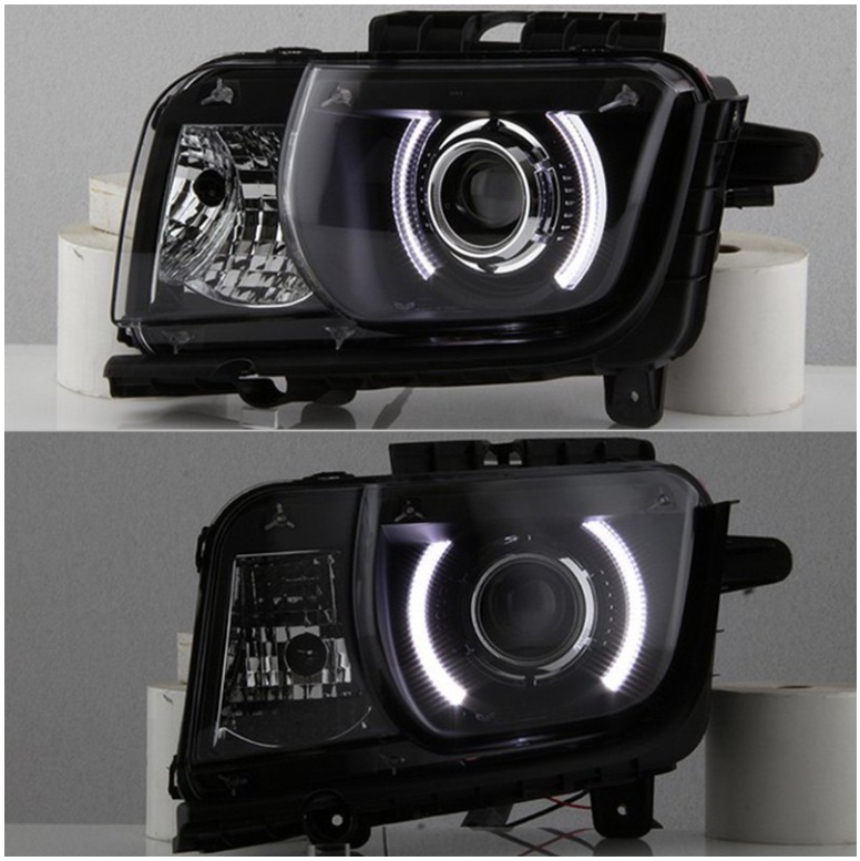 Spyder® PRO-JH-CCAM10-LED-BK - Black LED Halo Projector Headlights 