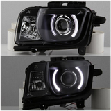 Spyder® PRO-JH-CCAM10-LED-BK - Black LED Halo Projector Headlights 