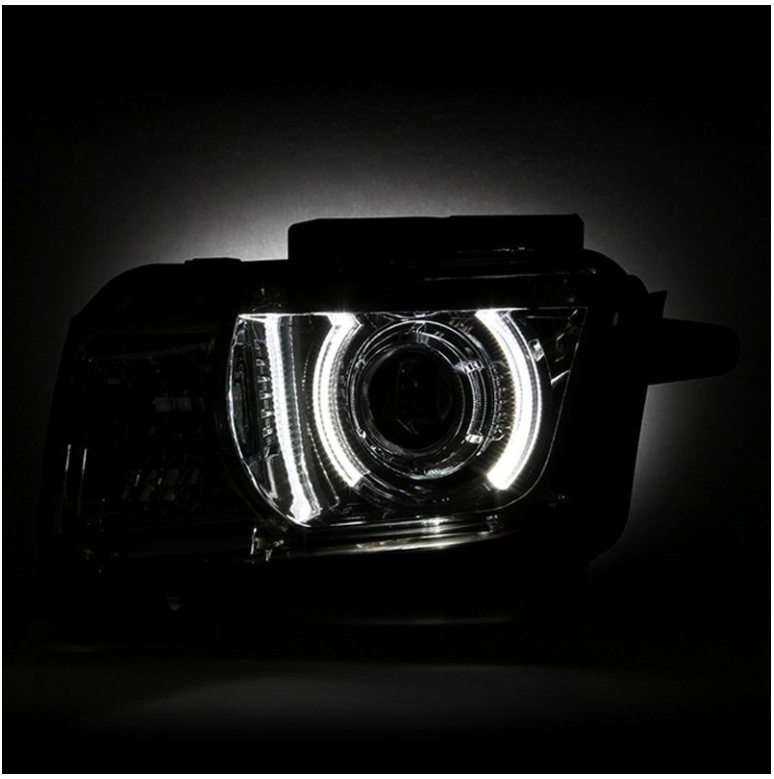 Spyder® PRO-JH-CCAM10-LED-C - Chrome LED Halo Projector Headlights 