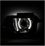 Spyder® PRO-JH-CCAM10-LED-C - Chrome LED Halo Projector Headlights 