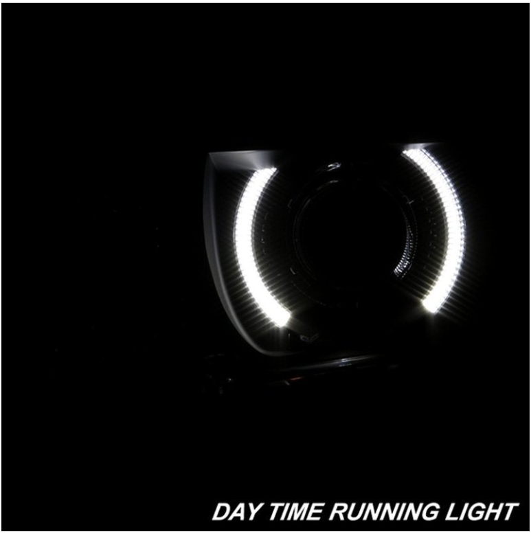 Spyder® PRO-JH-CCAM10-LED-BSM - Black/Smoke LED Halo Projector Headlights 