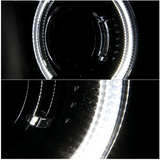 Spyder® PRO-JH-CCAM10-LED-BK - Black LED Halo Projector Headlights 