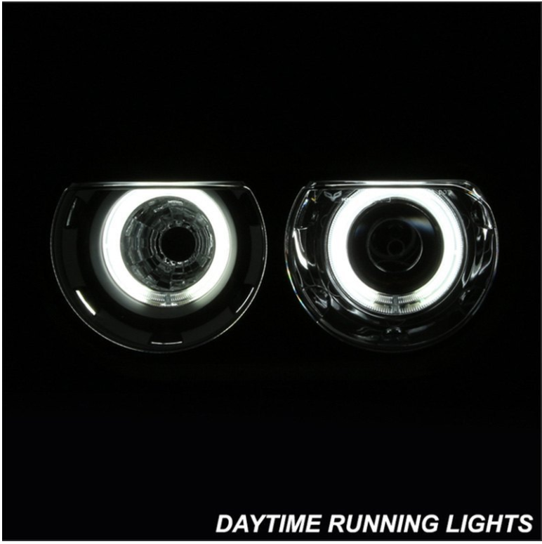 Spyder® PRO-JH-DCHAL08-CCFL-BK - Black CCFL Halo Projector Headlights 