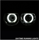 Spyder® PRO-JH-DCHAL08-CCFL-BK - Black CCFL Halo Projector Headlights 