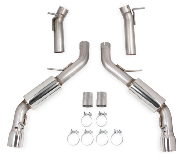 Hooker® (16-21) Camaro SS 304SS Axle-Back Exhaust System with Mufflers (Manual Trans) - 10 Second Racing