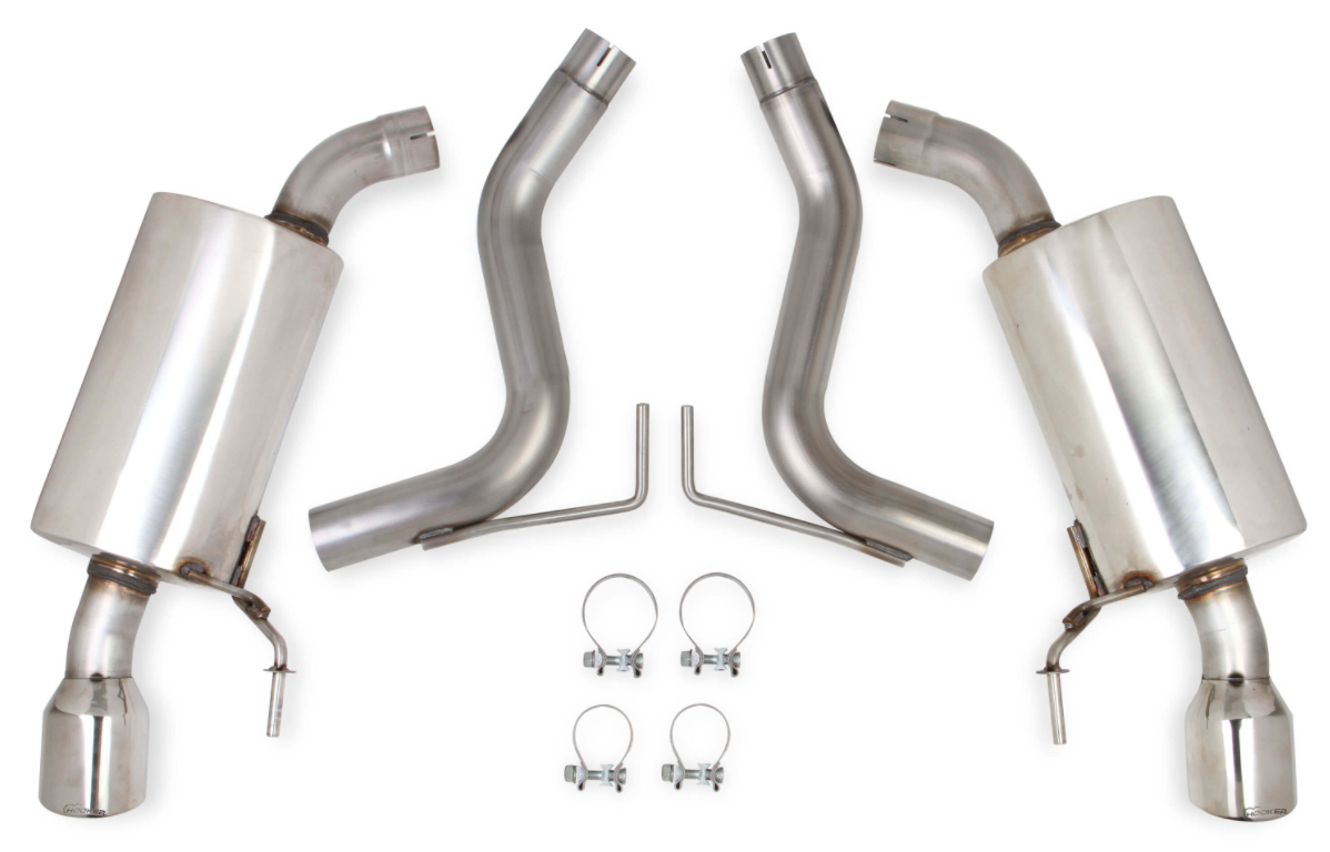 Hooker® (15-17) Mustang V6 304SS Axle-Back Exhaust System - 10 Second Racing