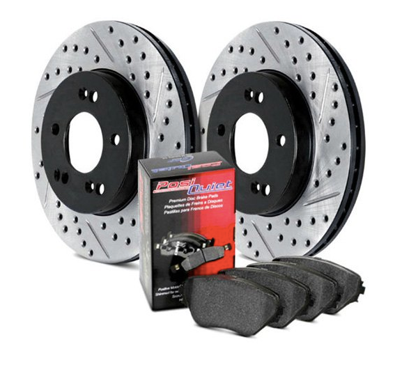 Stoptech® (11-21) Mopar V8 Street Drilled & Slotted Brake Kit (4/6-Piston Calipers) - 10 Second Racing