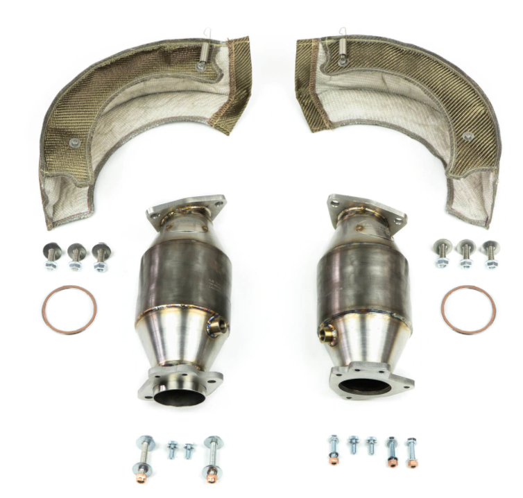 FabSpeed® Corvette C8 Stingray Heat Blanket Wrapped Sport Catalytic Converters