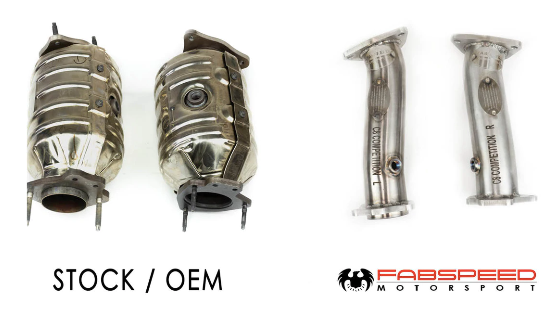 FabSpeed® (20+) Chverolet Corvette Stingray C8 304SS 3" Catless Mid-Pipes